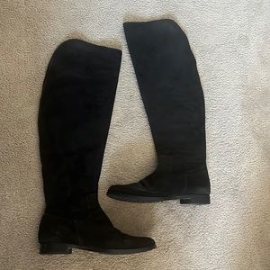 Suede high boots